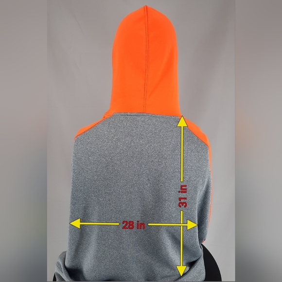 New Clemson University Tigers Hoodie Sweater Men's 2XL Spell Out Paw Fleece - Picture 9 of 9